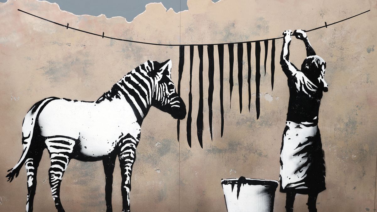Zadrželi jsme padělatele Banksyho děl, tvrdí Španělé