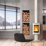  Výbornou věcí je možnost uložení přebytečného výkonu do akumulační nádrže, aby nám teplo zbytečně neunikalo. Nádrže jsou vytápěny přes tepelný výměník, který má v nabídce většina kamen a krbů