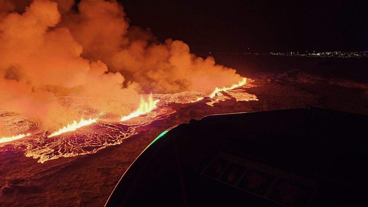 Na Islandu vybuchla sopka, erupce je výrazně větší než v minulosti