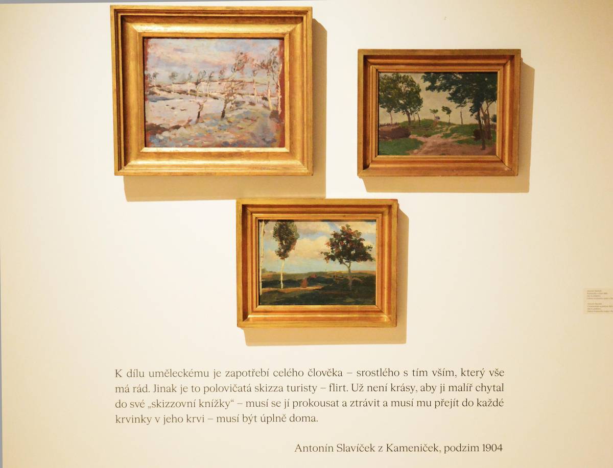 A. Slavíček - obrazy s tématem Kameniček