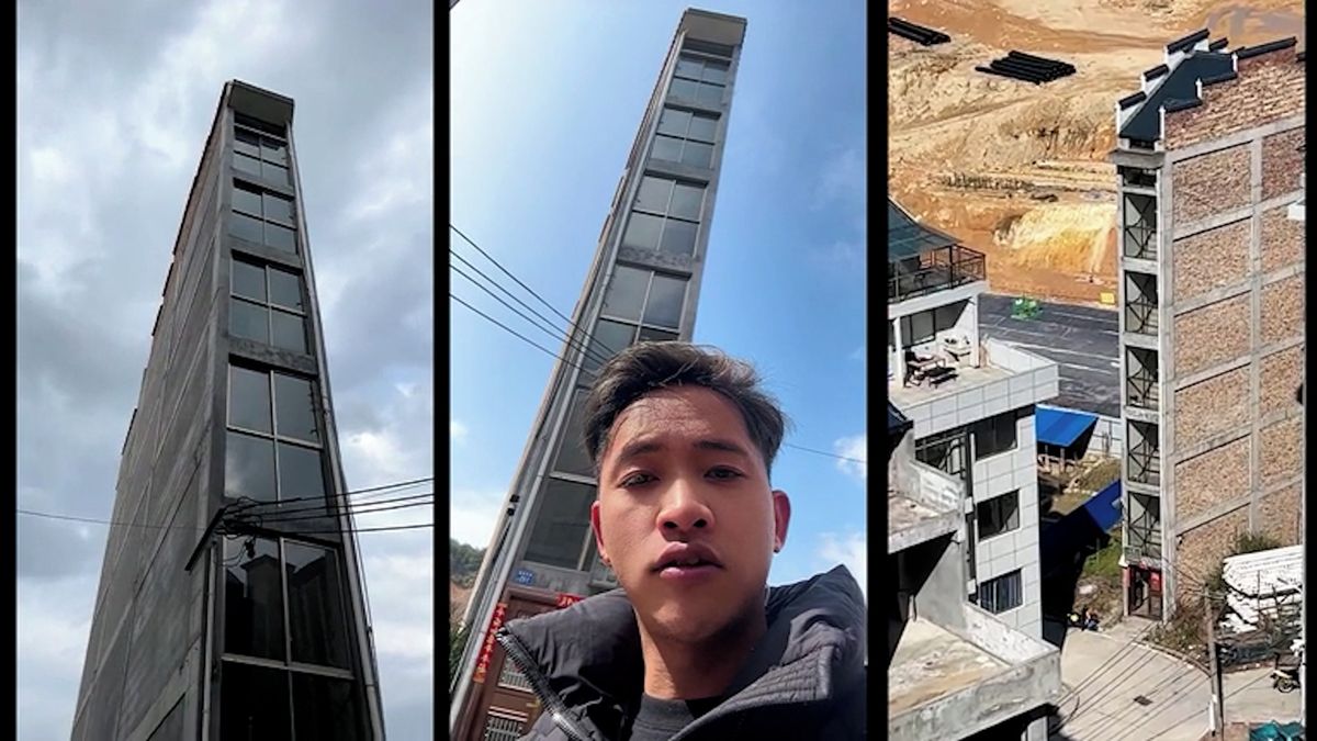 Ultratenký dům nabízí majiteli výhled, ale také spoustu schodů