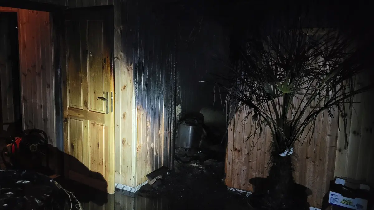 V horské chatě na Pradědu hořela sauna
