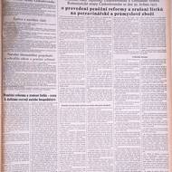 Článek o měnové reformě z roku 1953