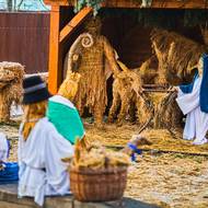 Jezerský slámový betlém