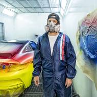 Jan Kaláb předvedl svoje umění s barvami