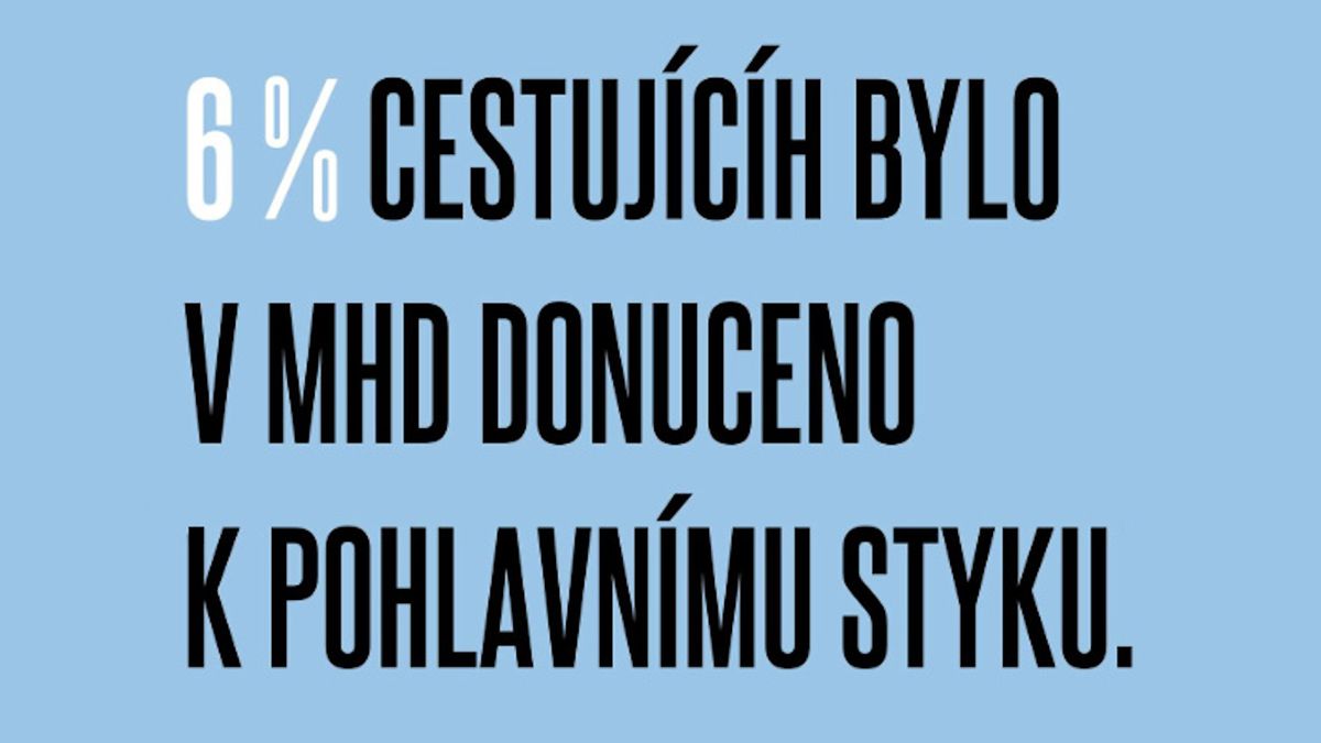 Každý dvacátý donucen k pohlavnímu styku? Kampaň proti obtěžování v MHD zavání šířením poplašné zprávy