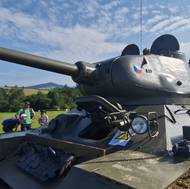 Tento tank T-34 byl vyroben roku 1956.