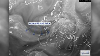 Z Atlantiku proudí na Evropu atmosférická řeka