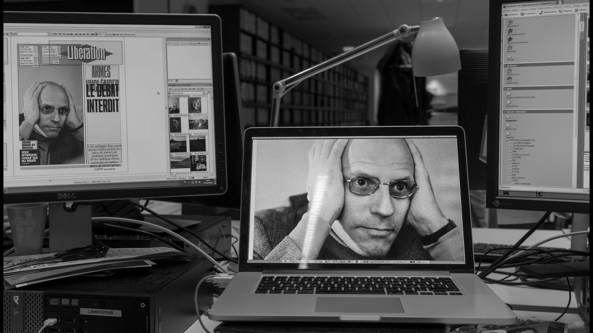 Michel Foucault na titulu francouzského deníku Libération, únor 2018
