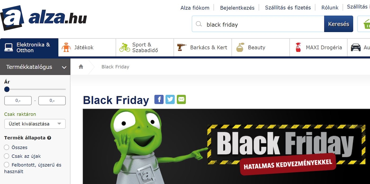 alza black friday