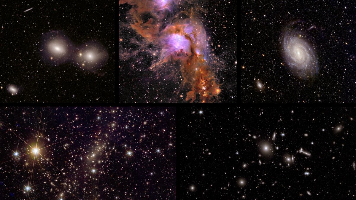 Galaxie či mlhovina. ESA zveřejnila novou řadu snímků od teleskopu Euclid