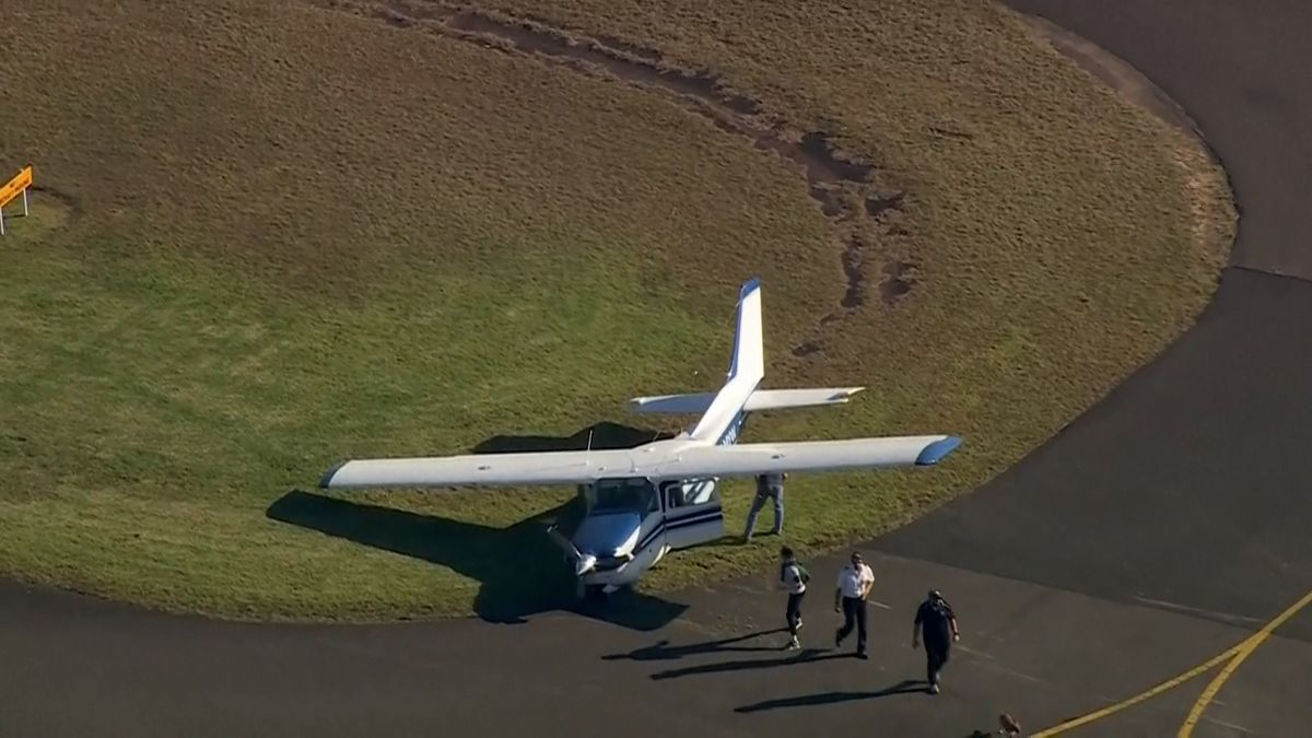 Kamera zachytila záběry nouzového přistání cessny v Sydney