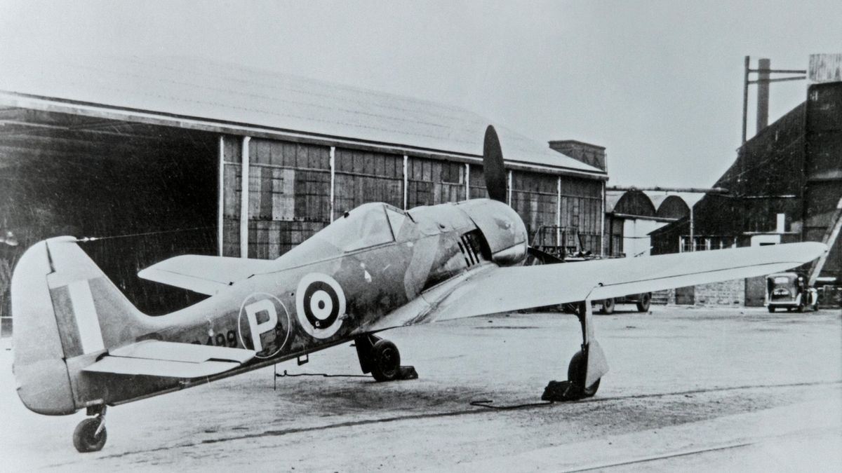 Získaný Focke-Wulf 190A Armina Fabera už v britském markingu