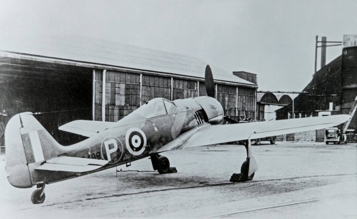 Získaný Focke-Wulf 190A Armina Fabera už v britském markingu