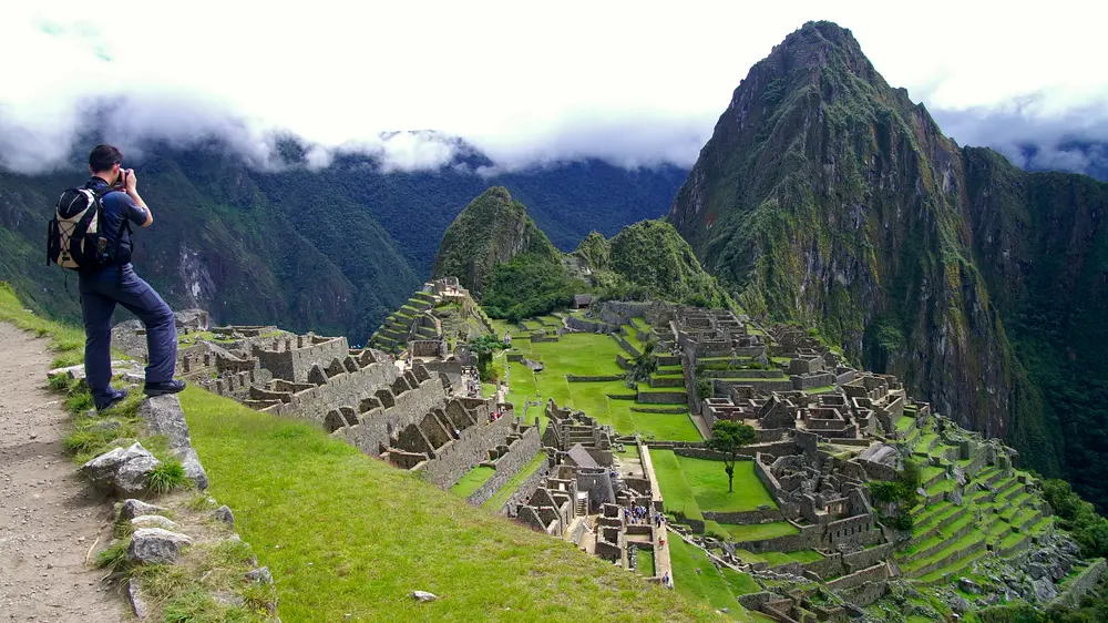 Noisy tourists.  Tickets to Machu Picchu sold out weeks in advance