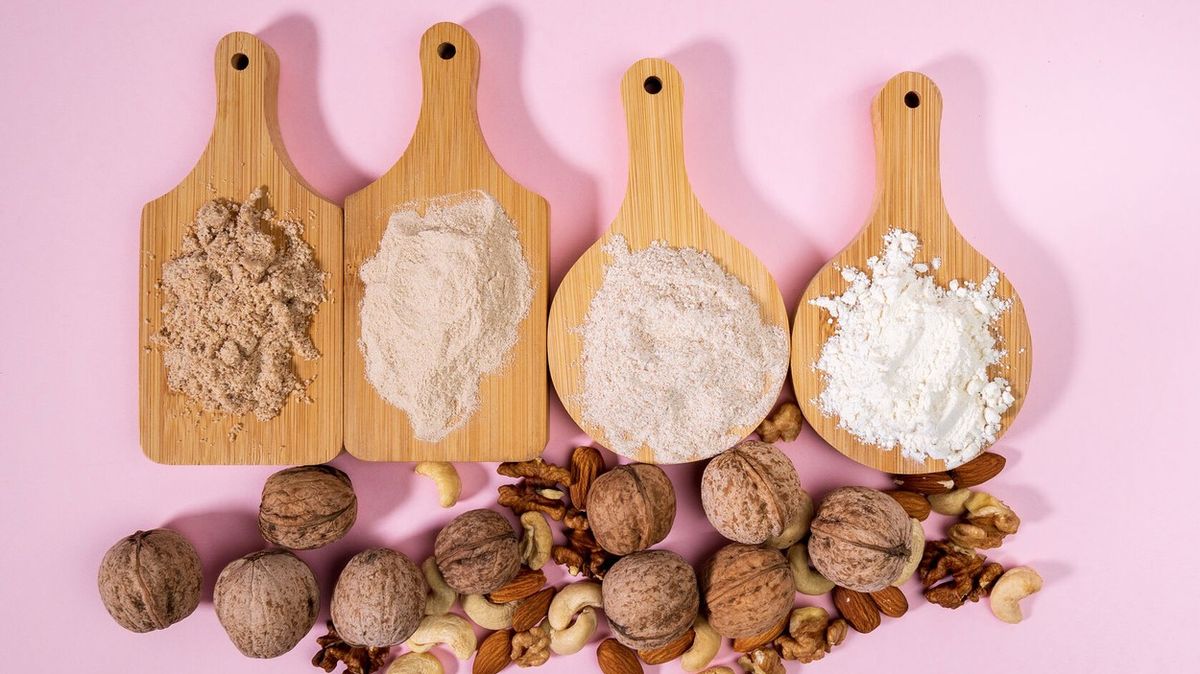 Ořechové mouky jako bezlepkové a zdravější alternativy bílé mouky