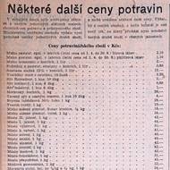 Nové ceny zavedené po měnové reformě