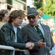 Seriál Volha (2023), Česká televize. Na snímku s Kryštofem Hádkem. Martin Pechlát byl ten od „tajných“.