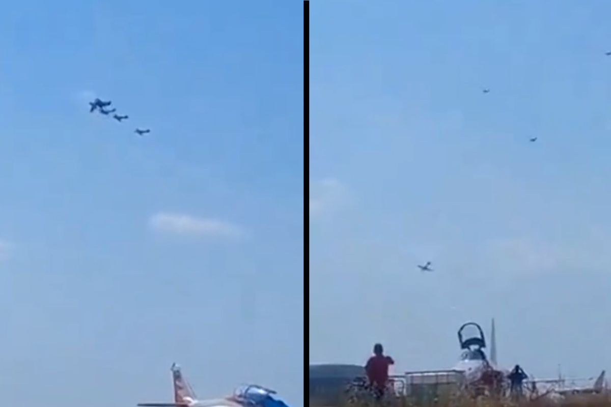 V Portugalsku se srazila dvě akrobatická letadla. Jeden mrtvý