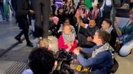 Policie zatkla Thunbergovou při protestu na Eurovizi