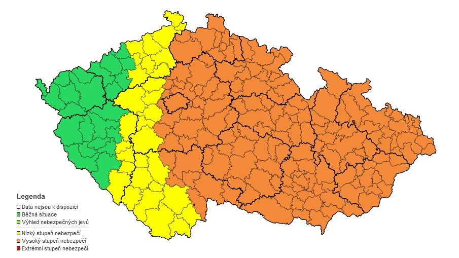 Noc na neděli byla jedna z nejteplejších v historii v ČR