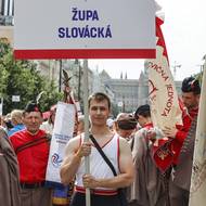 Zahájení pochodu na Václavském náměstí