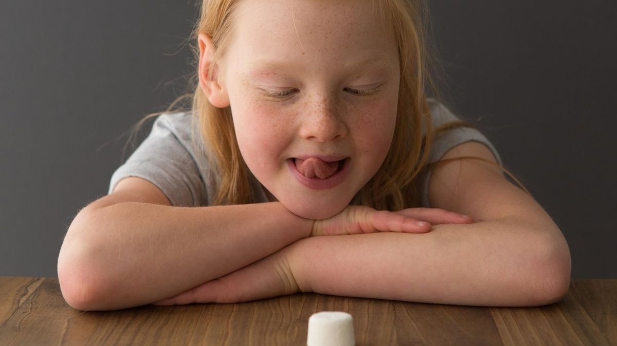 Marshmallow test odhalí schopnost sebekontroly. 