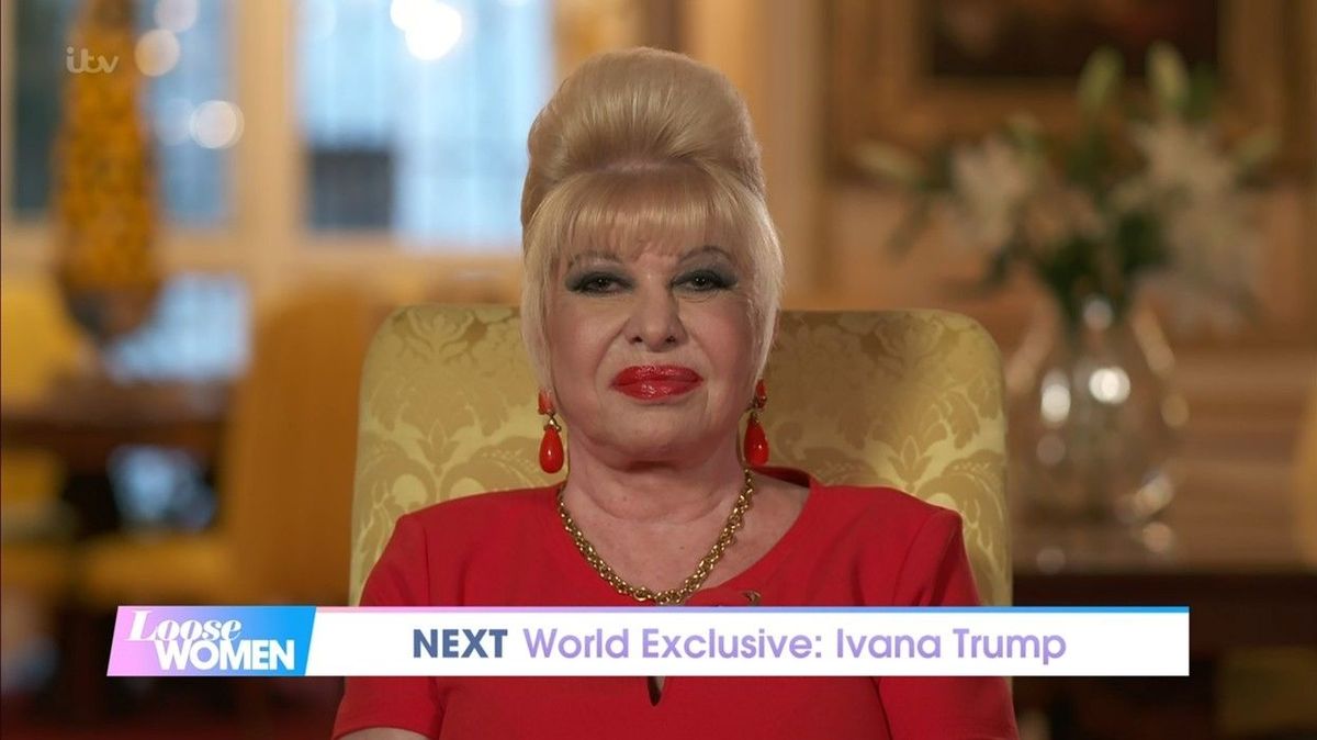 Ivana Trumpová během rozhovoru pro stanici ITV