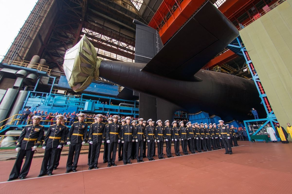 Ruská jaderná ponorka u Archangelska