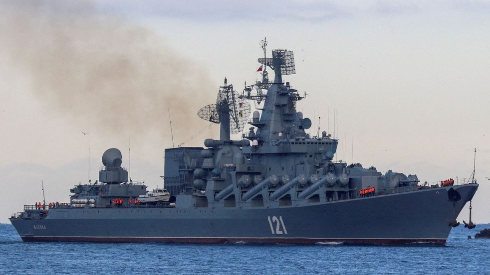 Ruský křižník Moskva se potopil