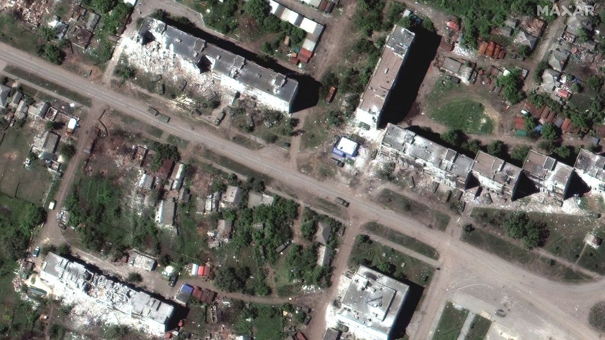 Satelitní snímky ukazují zkázu Donbasu