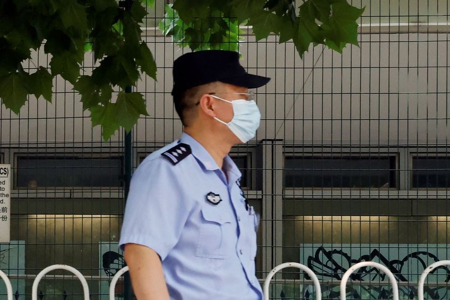 Čínský policista (ilustrační foto)
