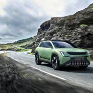 Koncept Škoda Vision 7S, z níž produkční peaq vychází.