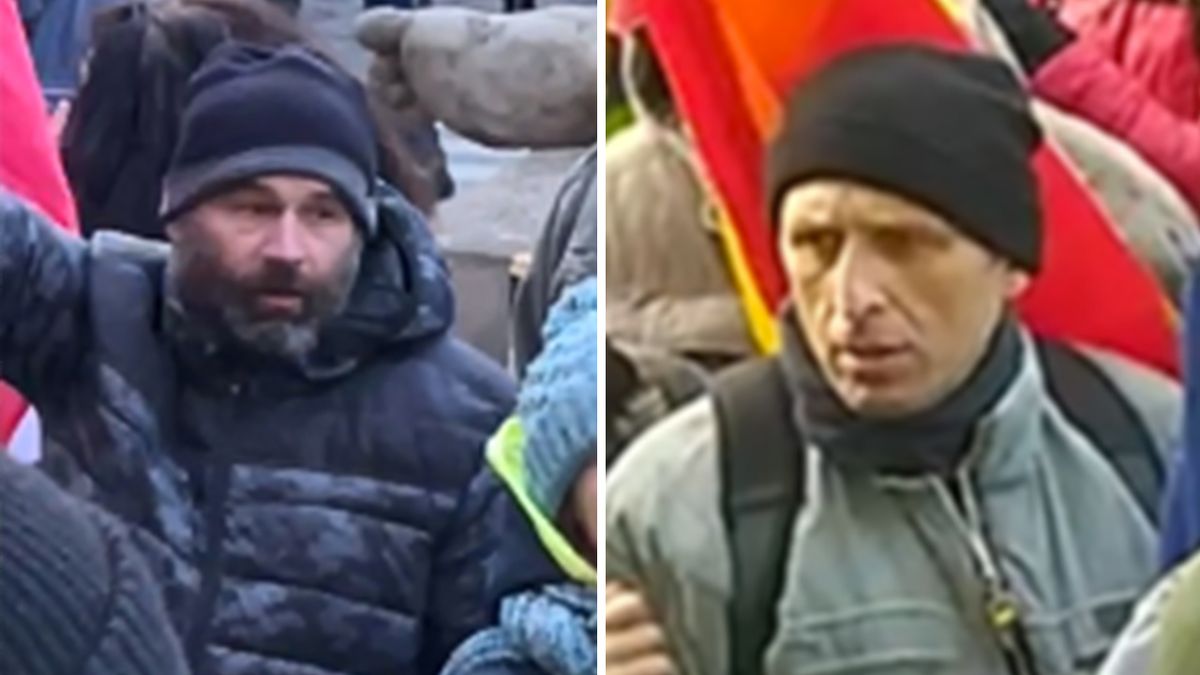 Vlajkonoši měli při protestu u Národního muzea útočit žerdí, policie hledá muže z fotek