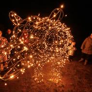 Světelná zoo ve Světě bludišť v Drnholci na Břeclavsku