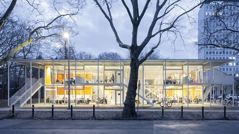 Nejlepší evropskou stavbou je letos Studijní pavilon v Braunschweigu. Porota ocenila snadnou demontovatelnost