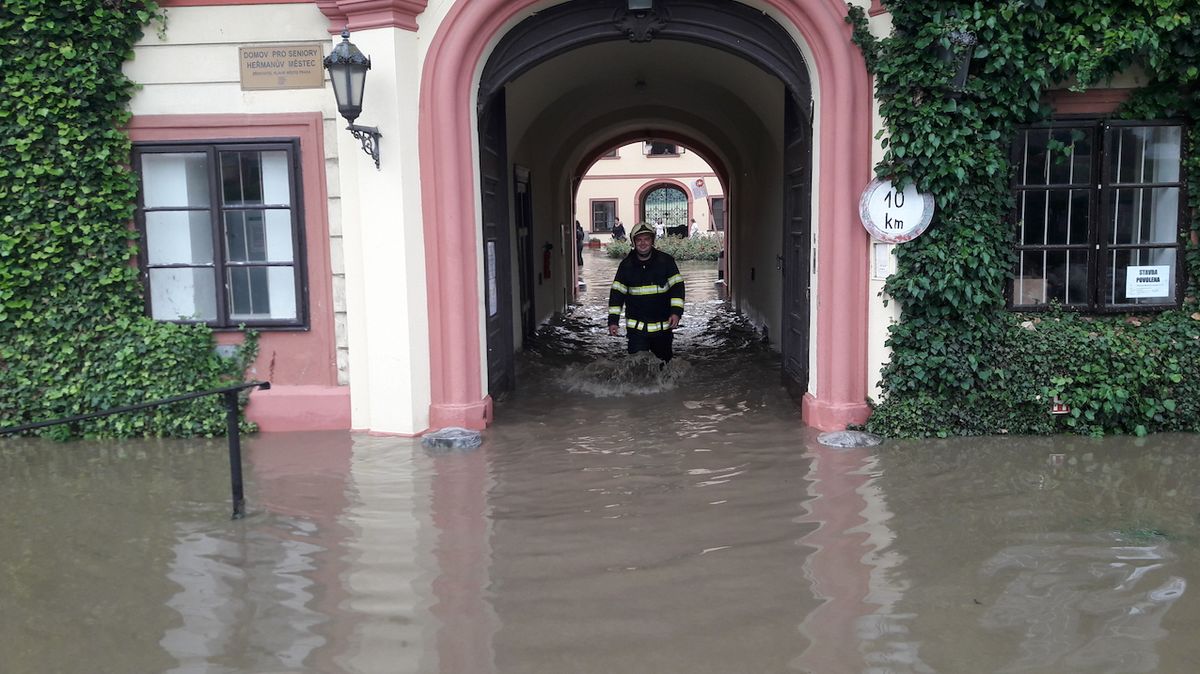 Záplavy v Heřmanově Městci
