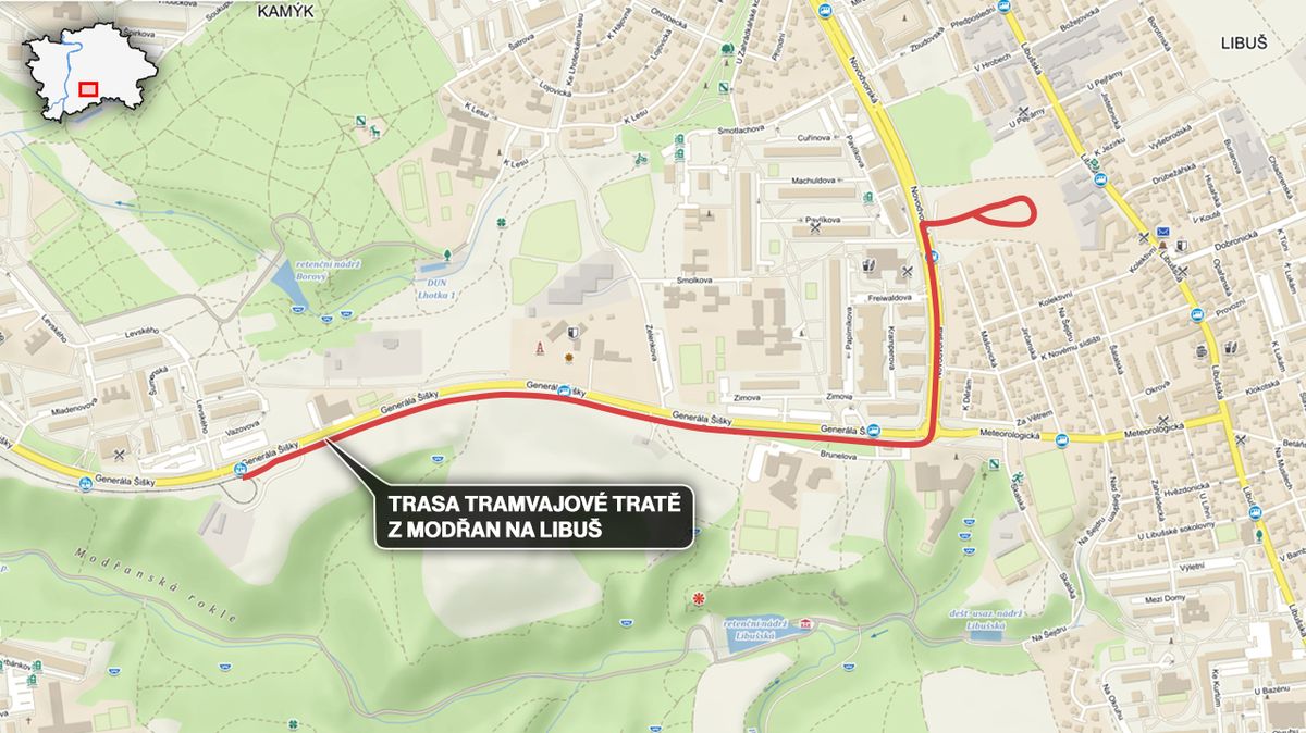 Začala stavba 1,7 km dlouhé tramvajové tratě z Modřan na Libuš