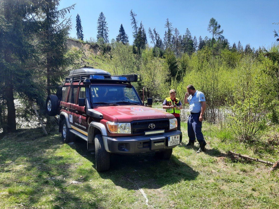 Zásah horských záchranářů a hasičů