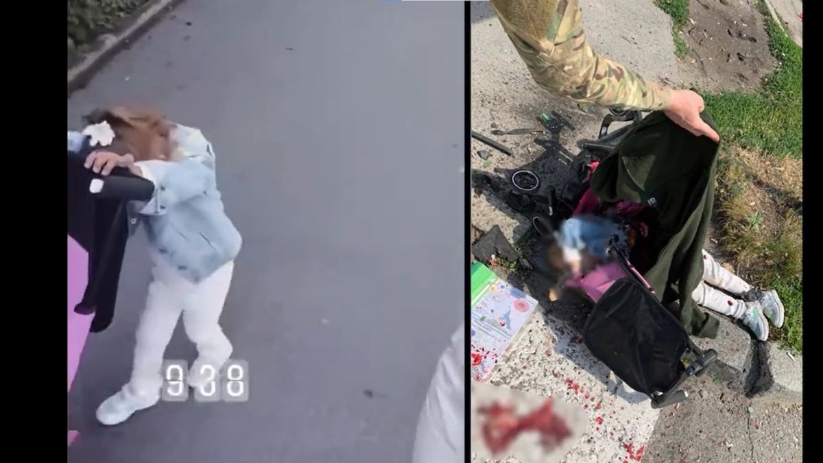 Ukrajinci zveřejnili video holčičky z Vinnycje půl hodiny před smrtí. Mohou si za to sami, zní z Ruska