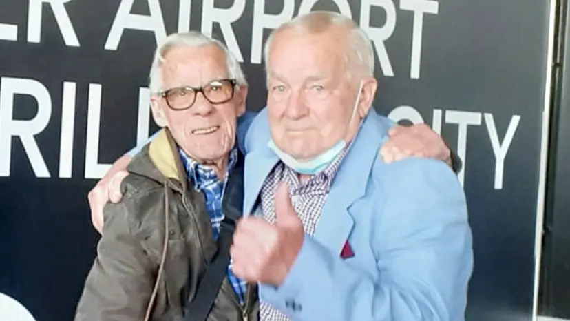 Brothers separated for the first time since the end of World War II