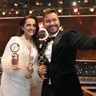 Dva vítězové večera: Lucie Bílá a Marek Ztracený.