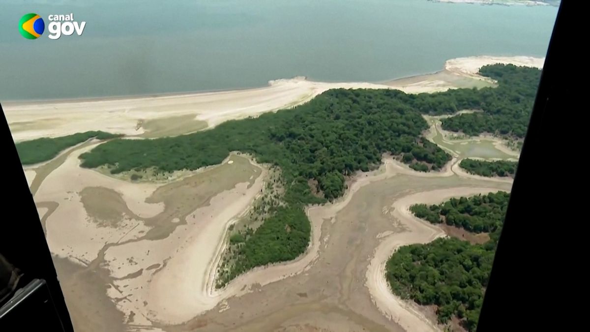 Letecké záběry ukazují zkázu, kterou v Amazonii způsobilo sucho