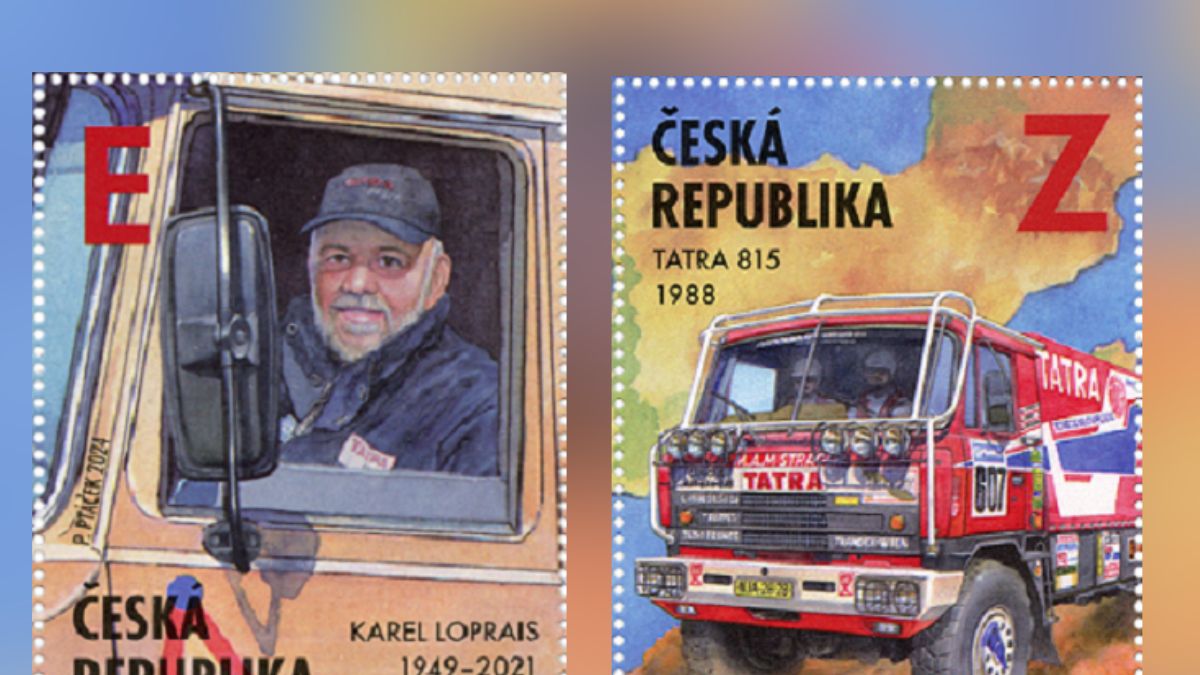 Karel Loprais a jeho vůz z Dakaru budou na poštovních známkách