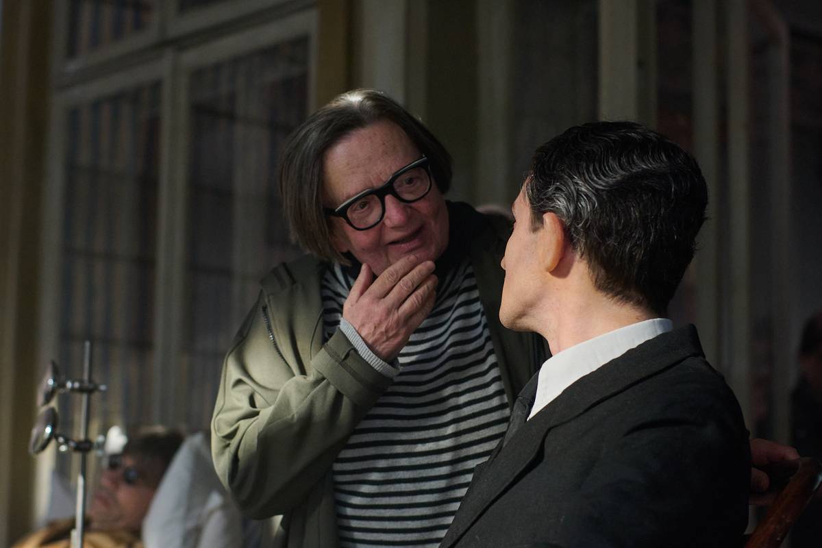 Franz, režisérka Agnieszka Holland a herec Idan Weiss