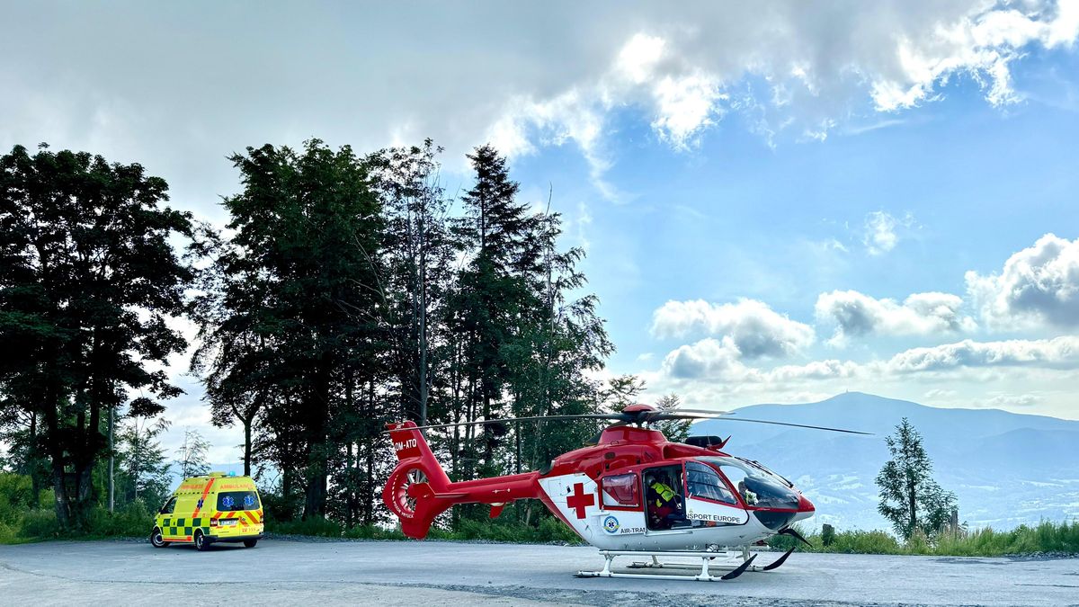 Alergická reakce s poruchou vědomí. Muže v Beskydech bodl sršeň, letěl pro něj vrtulník