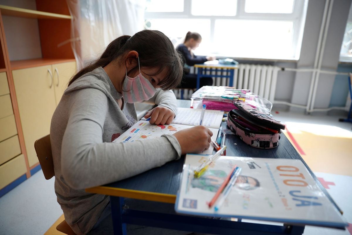 Znovuotevřená škola v polském Gdaňsku. Ilustrační foto