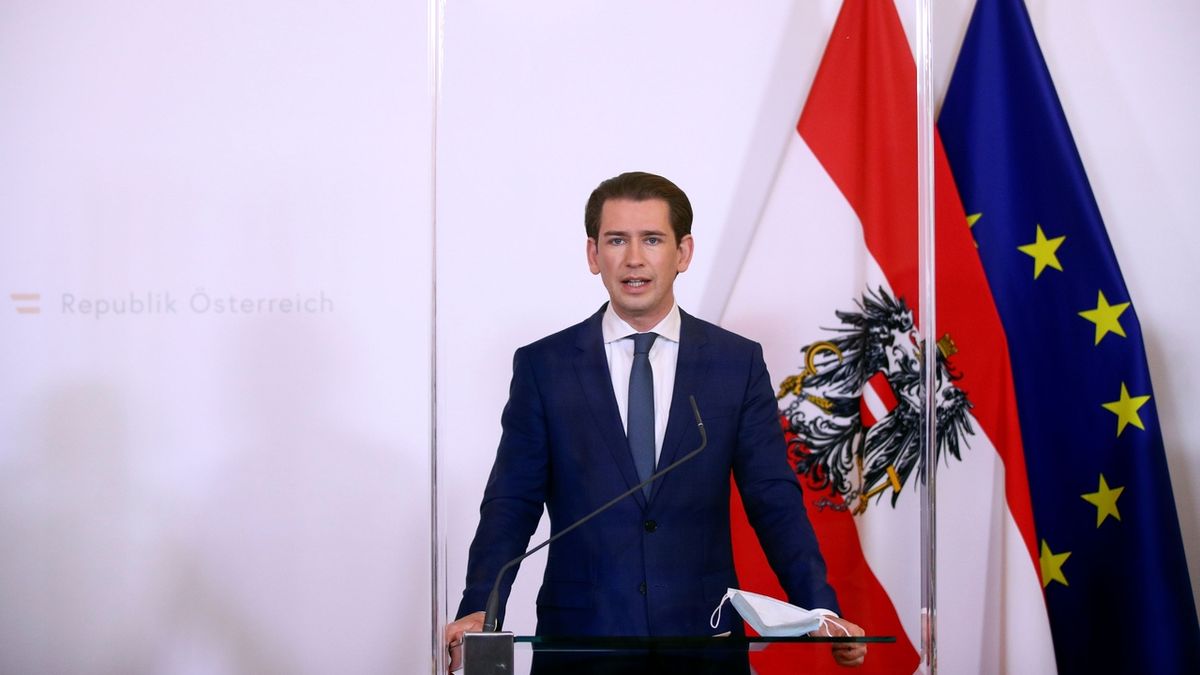 Rakouský kancléř Sebastian Kurz 