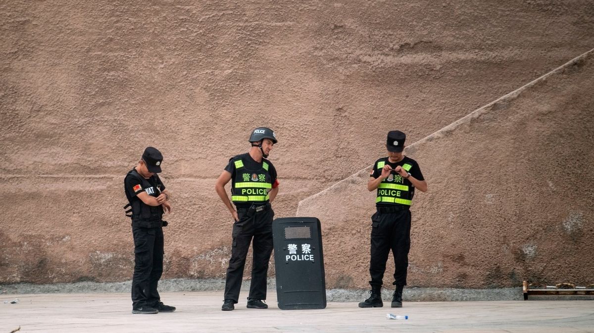 Čínští policisté. Ilustrační foto
