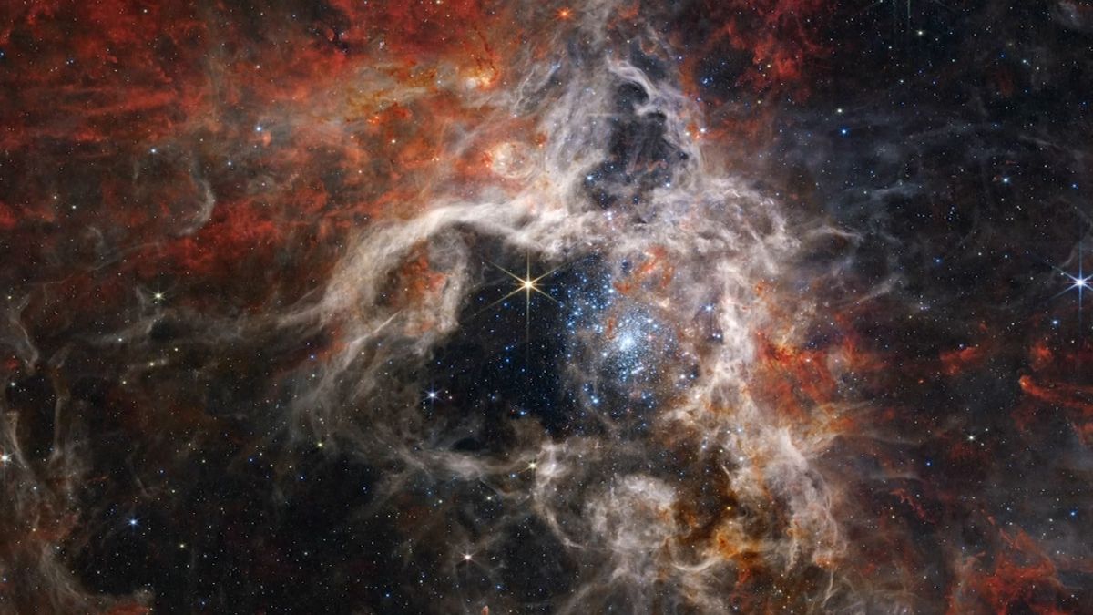 Webb se zaměřil na „nedalekou“ mlhovinu Tarantule a odhalil neznámé hvězdy